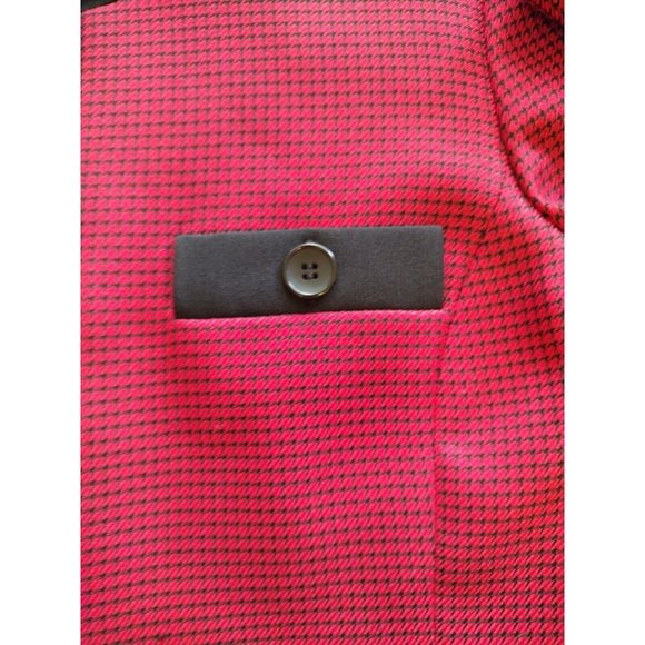 Le Suit Blazer Womens 12 Houndstoothe Button Up Office Professional Holiday - Picture 7 of 16